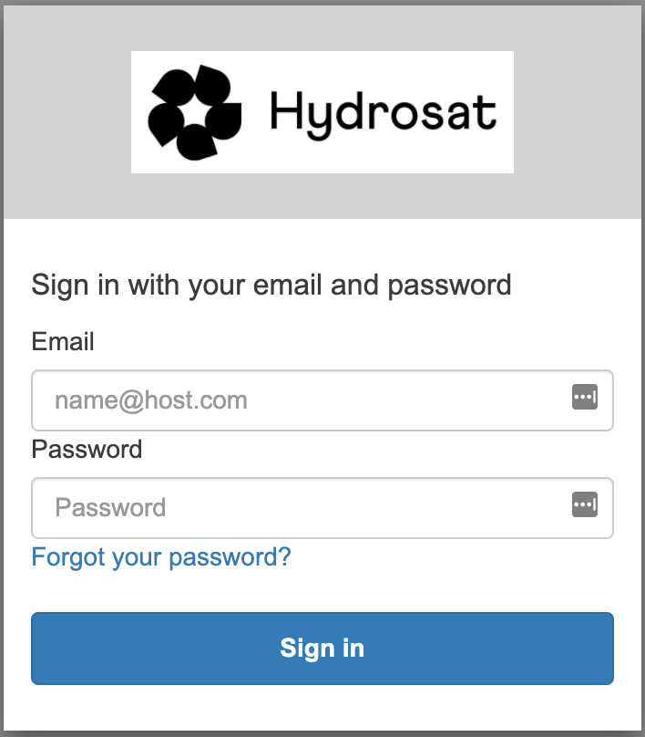 Hydrosat login